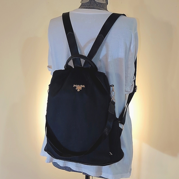 Poaba Handbags - POABA Anti Theft Backpack - Black
